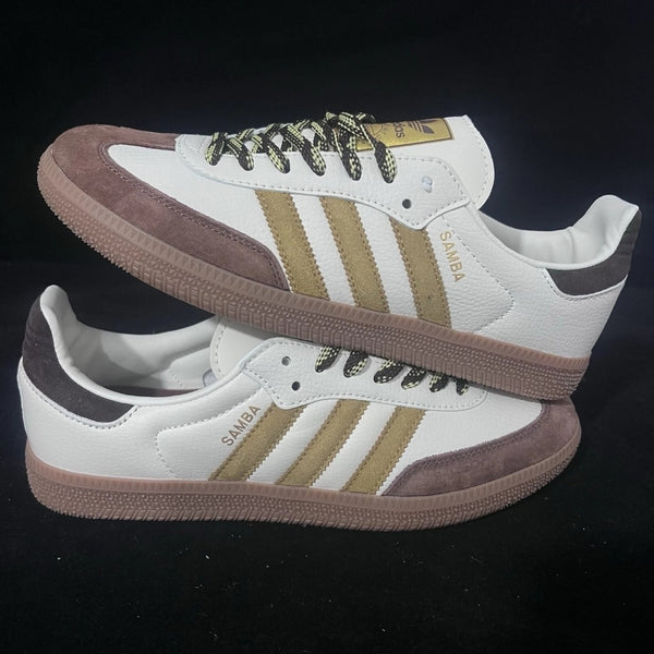 Adidas Samba OG “Cloud White / Olive Strata / Earth Brown”