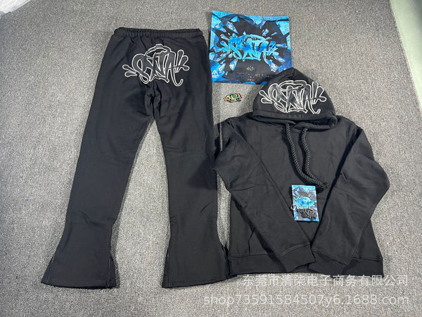 Conjunto Moletom SYNA "Flare Black/White Outline"