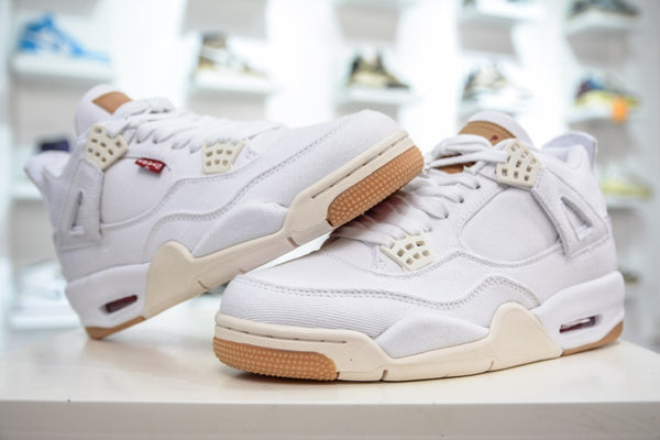 Levi's x Air Jordan 4 Retro 'White Denim'