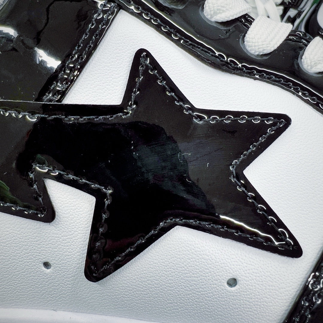 BAPE STA Patent Low "Black & White Reverse"