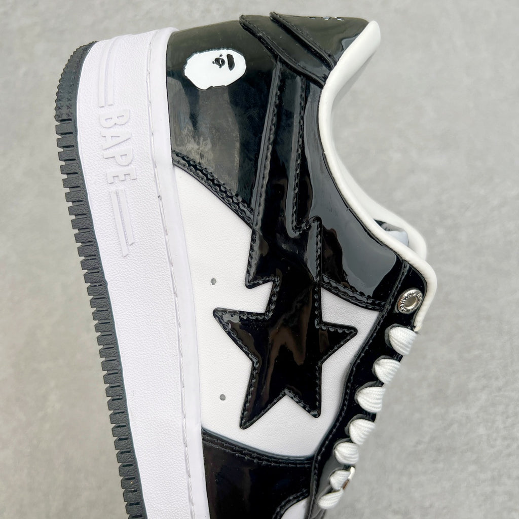 BAPE STA Patent Low "Black & White Reverse"