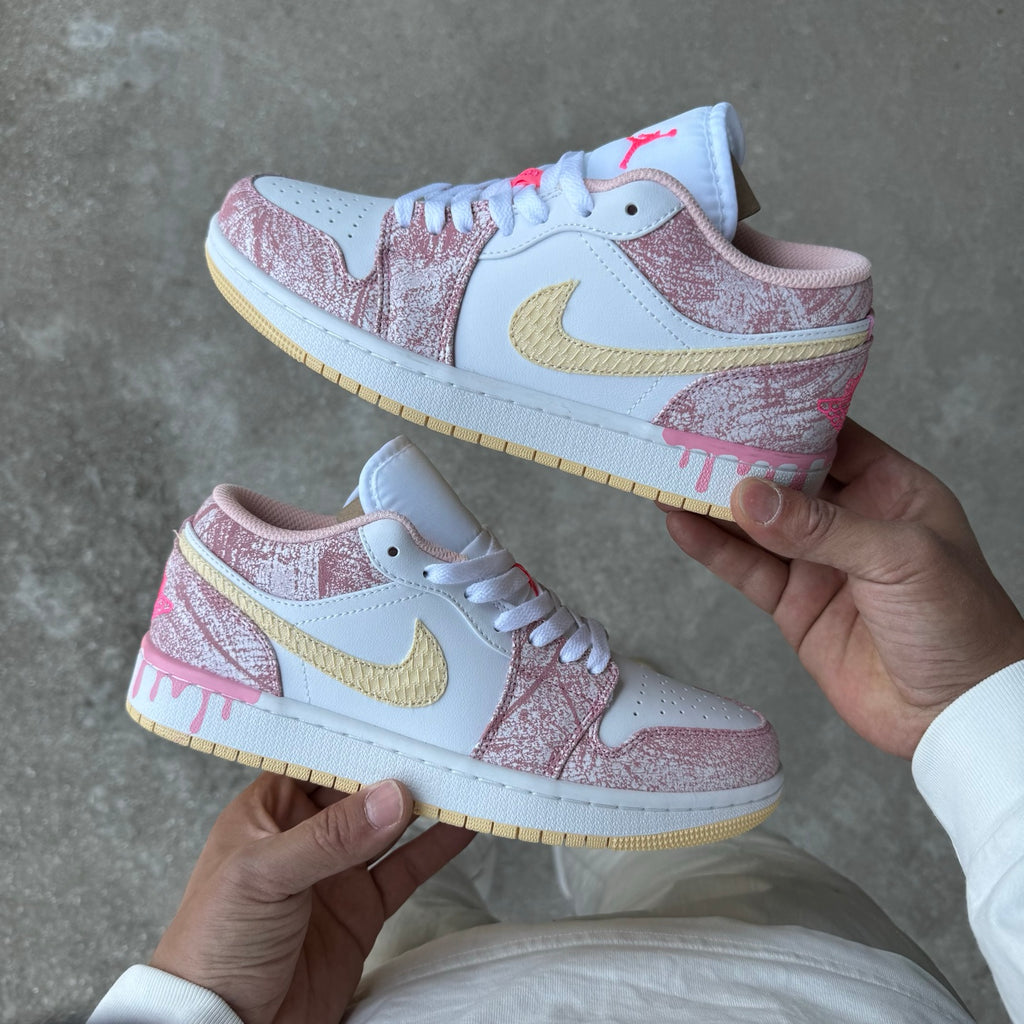 Air Jordan 1 Low SE GS "Paint Drip"