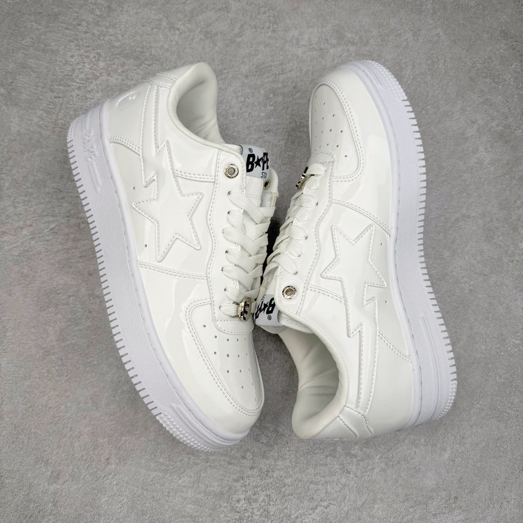 BAPE STA Patent Low "Triple White"