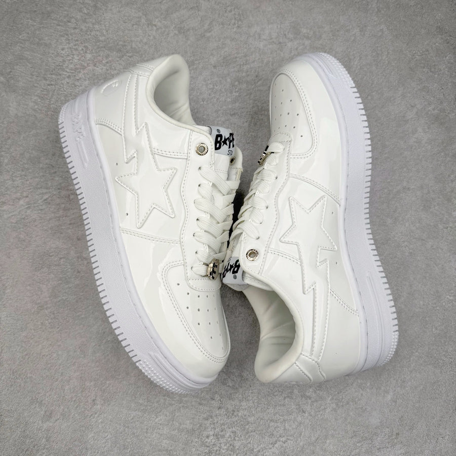 BAPE STA Patent Low "Triple White"