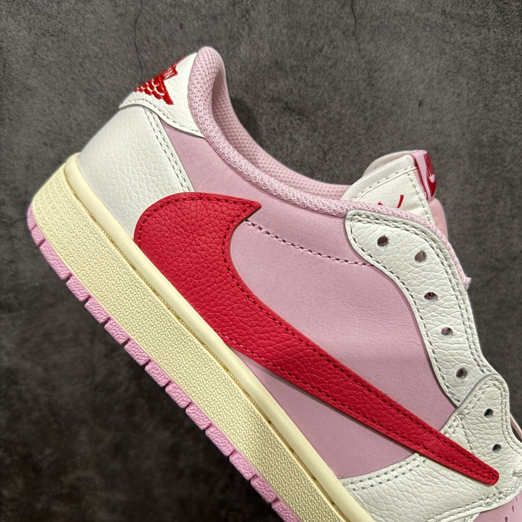 Travis Scott x Air Jordan 1 Low "shy pink"
