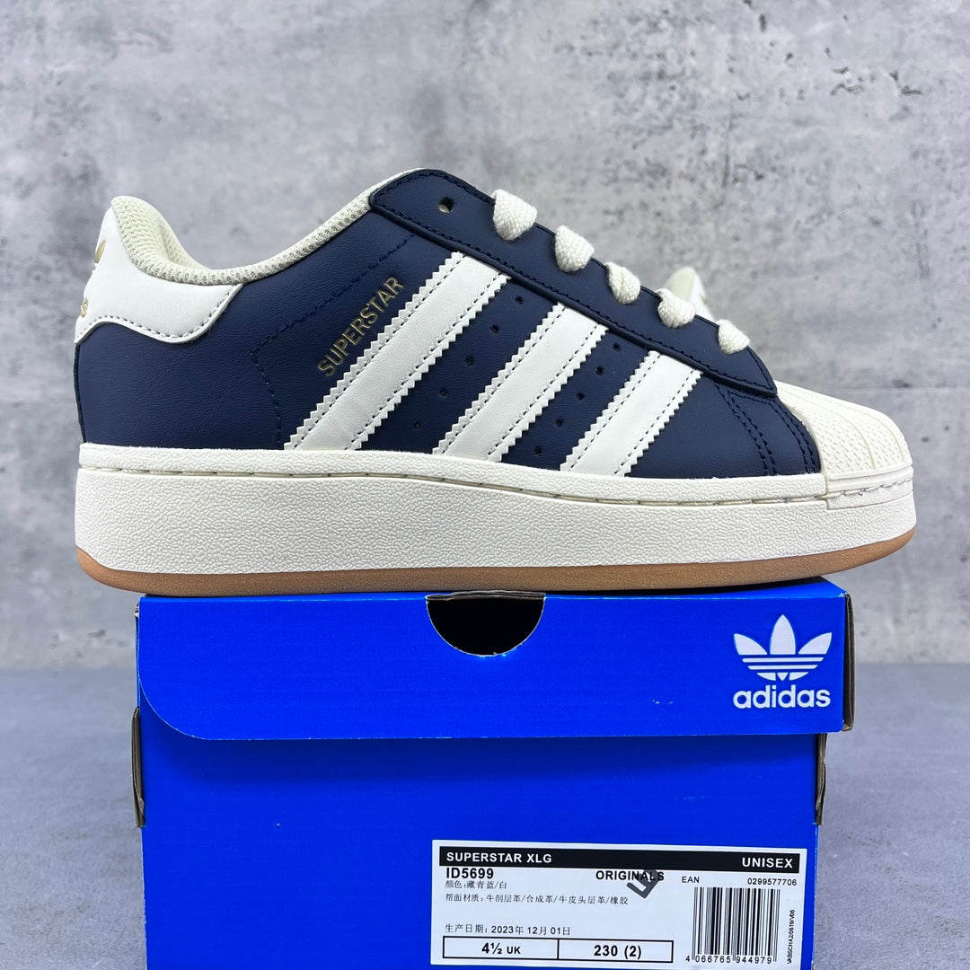 adidas Superstar XLG "College Navy / Cloud White"