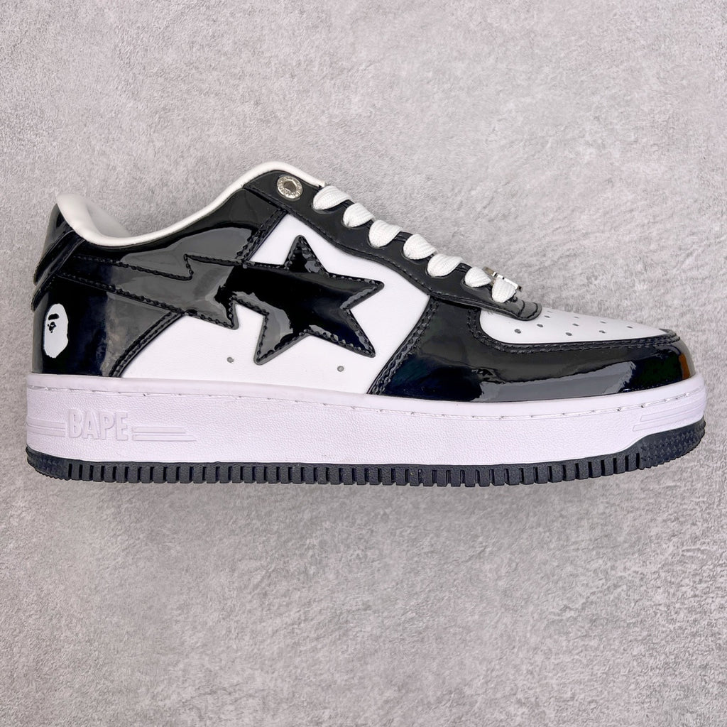 BAPE STA Patent Low "Black & White Reverse"