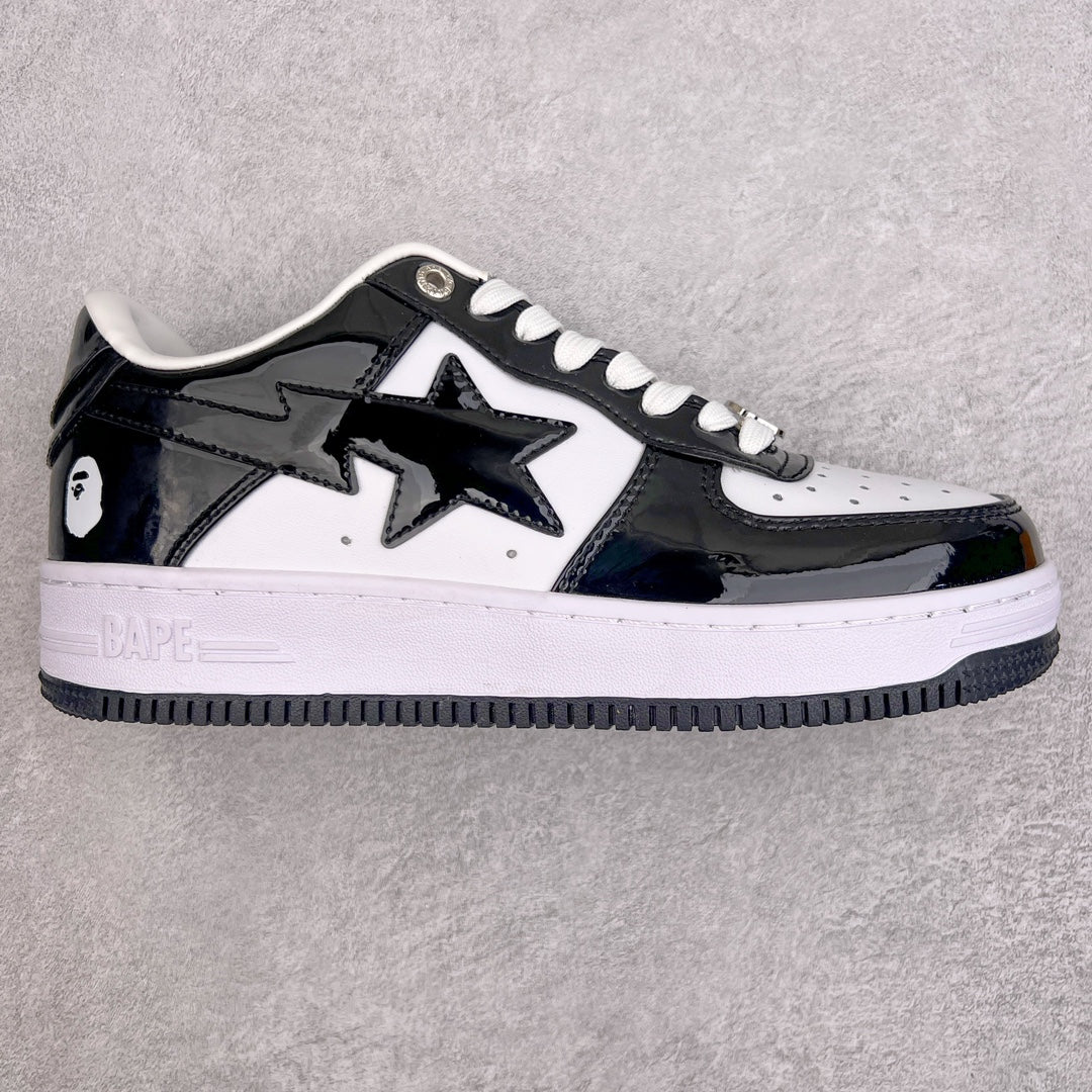 BAPE STA Patent Low "Black & White Reverse"