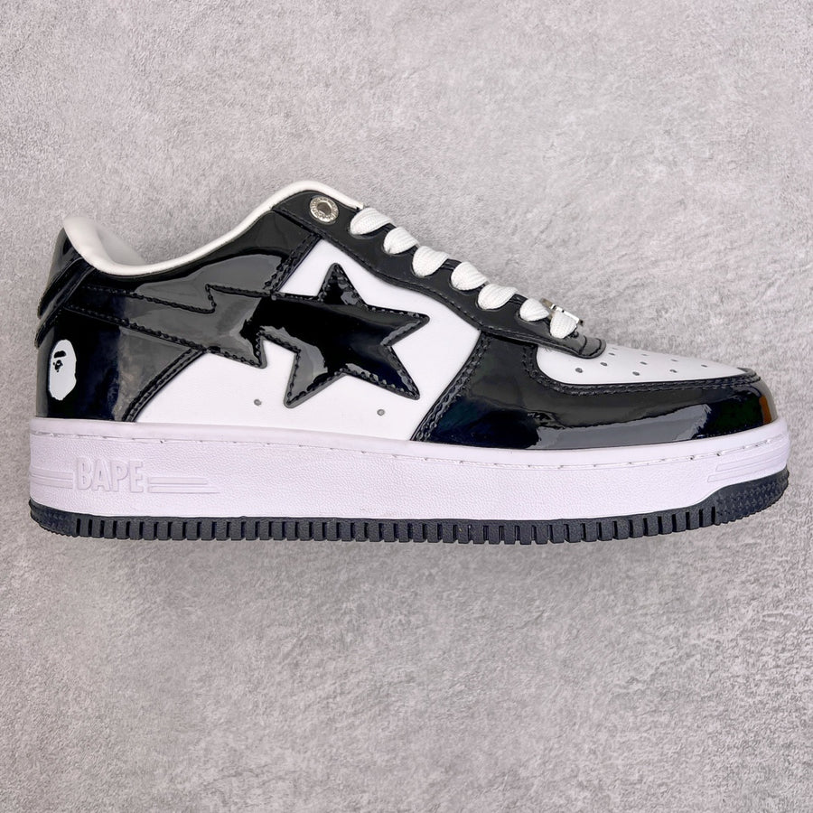 BAPE STA Patent Low "Black & White Reverse"