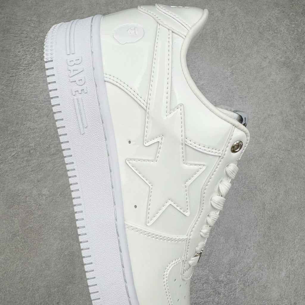 BAPE STA Patent Low "Triple White"