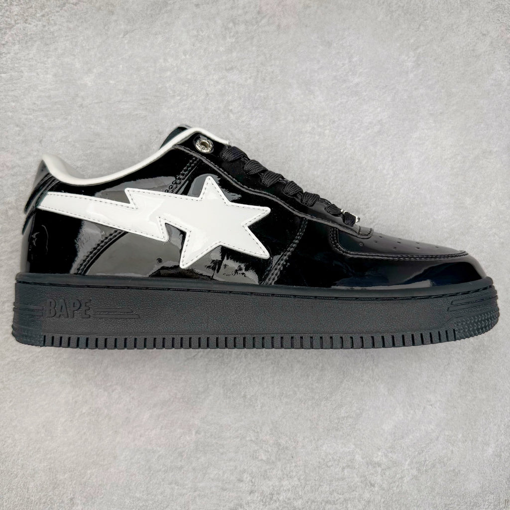 BAPE STA Patent Low "Black & White"