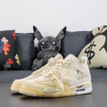 Air Jordan 4 Retro x Off-White "Sail"