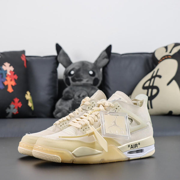 Air Jordan 4 Retro x Off-White "Sail"