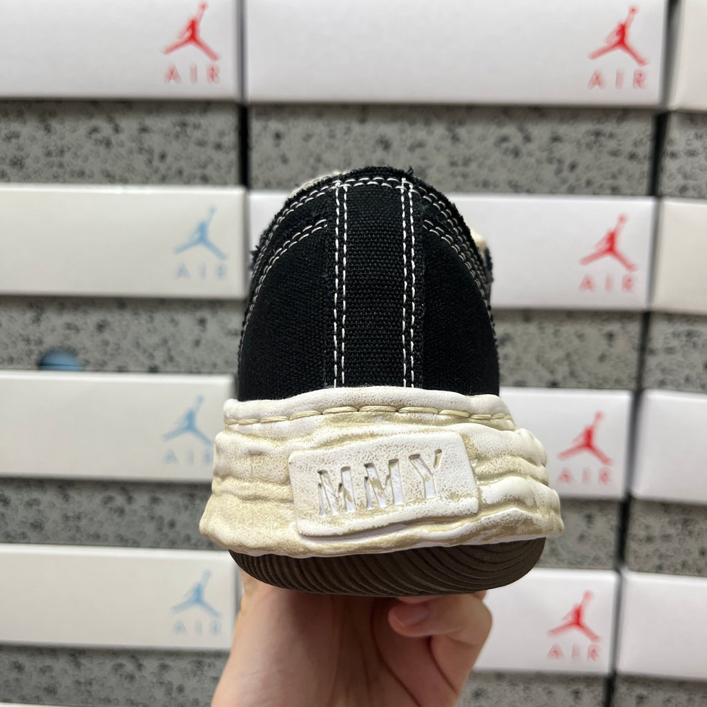 MIHARA YASUHIRO "Aged Sole Black Canvas"