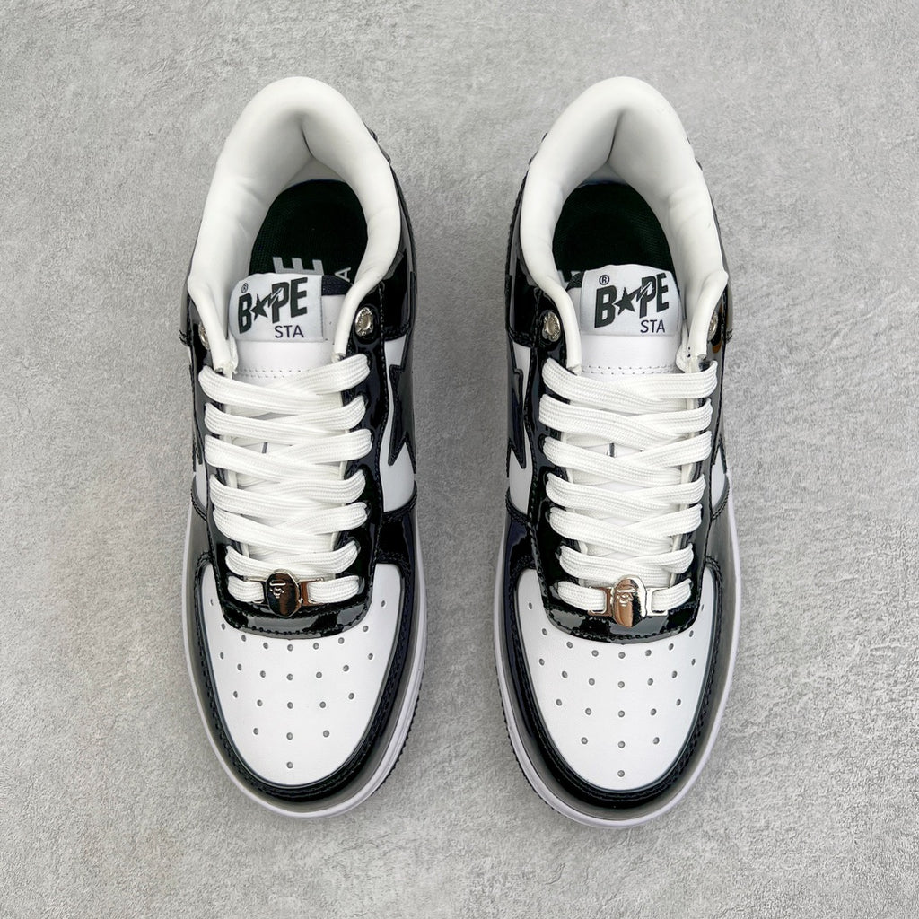 BAPE STA Patent Low "Black & White Reverse"