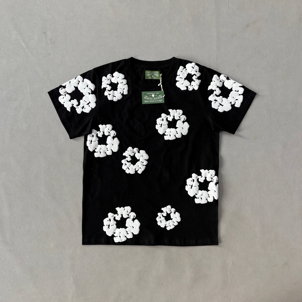 Conjunto Verão Denim Tears Floral Black