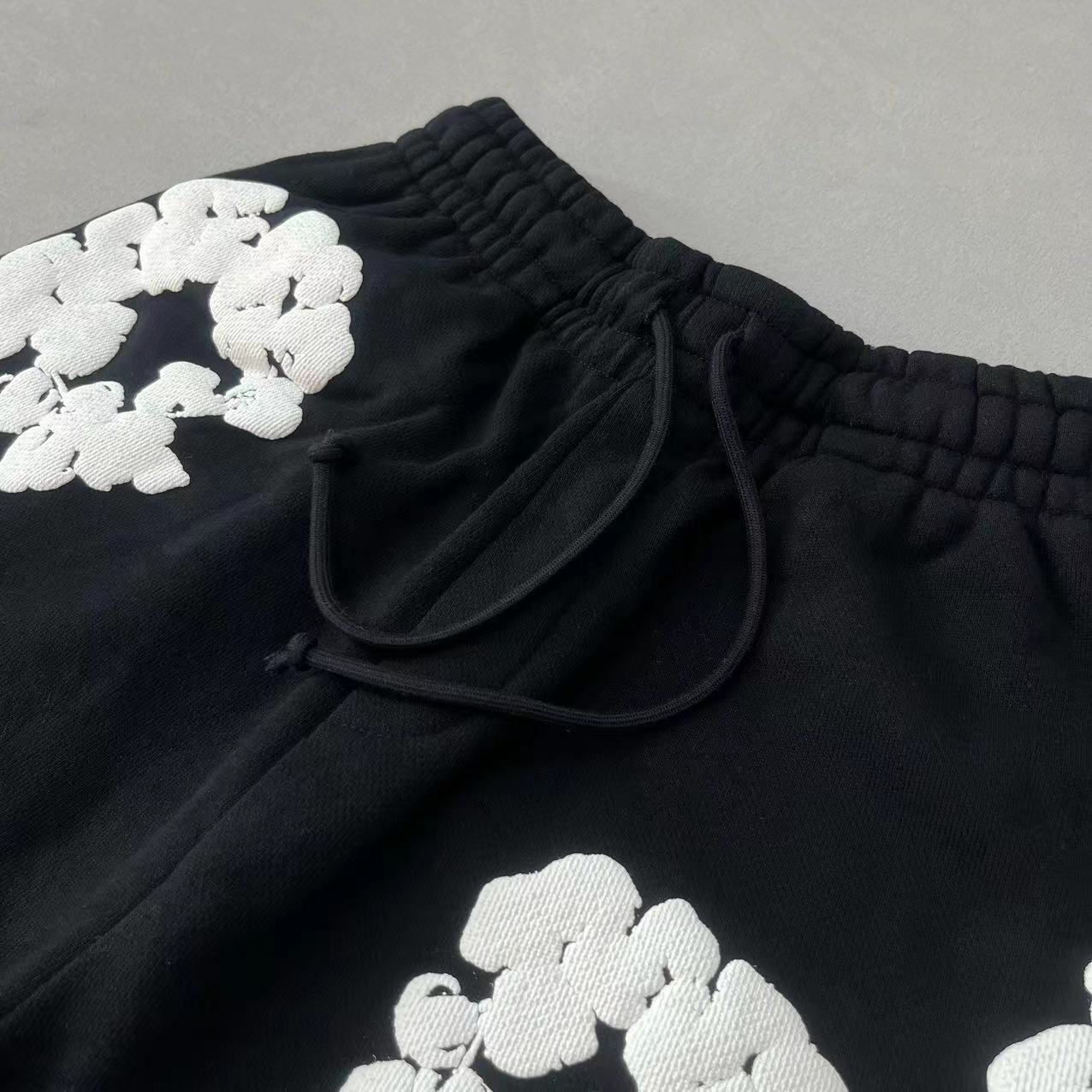 Conjunto Verão Denim Tears Floral Black