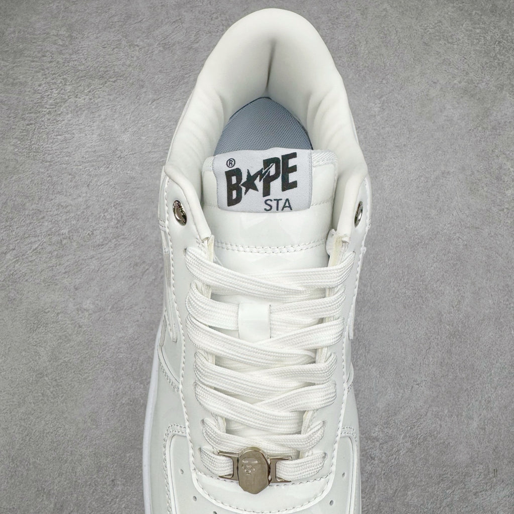 BAPE STA Patent Low "Triple White"