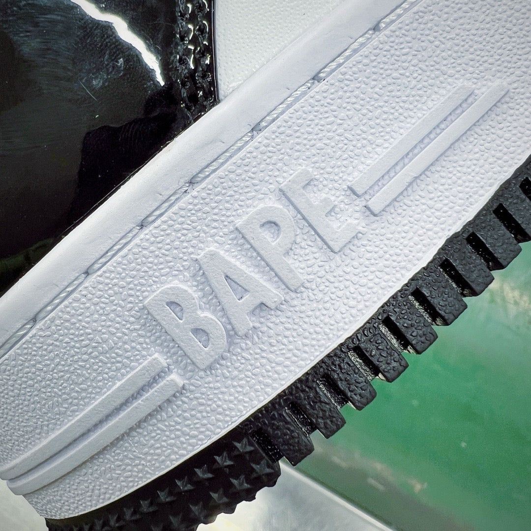 BAPE STA Patent Low "Black & White Reverse"