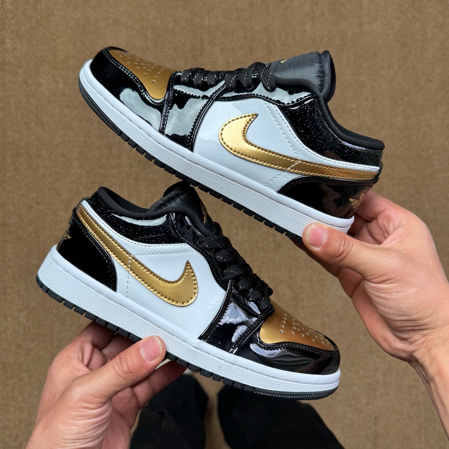 Air Jordan 1 Low "Black Metallic Gold"