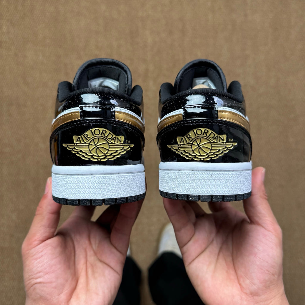 Air Jordan 1 Low "Black Metallic Gold"