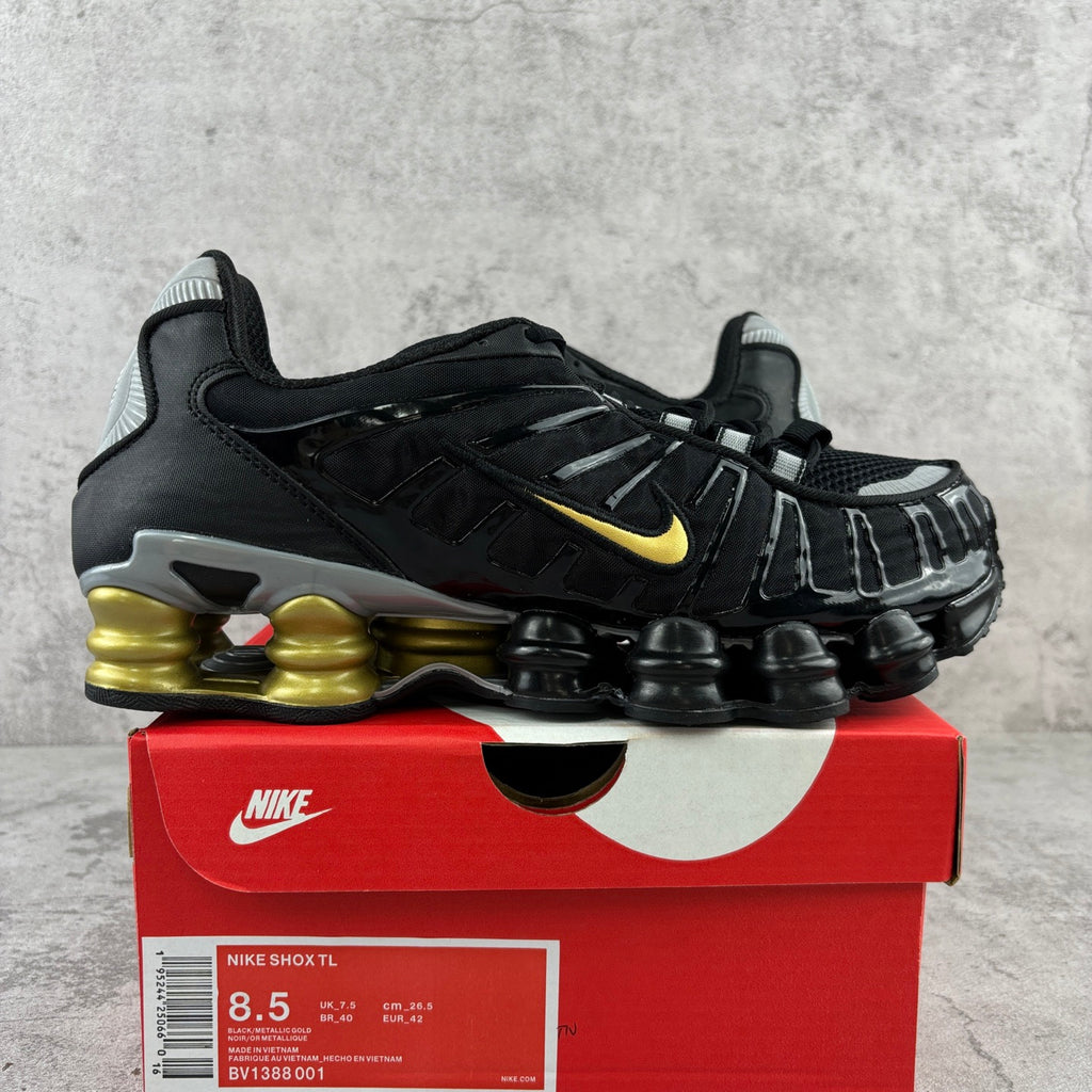 Nike Shox TL "Black/Metallic Gold"