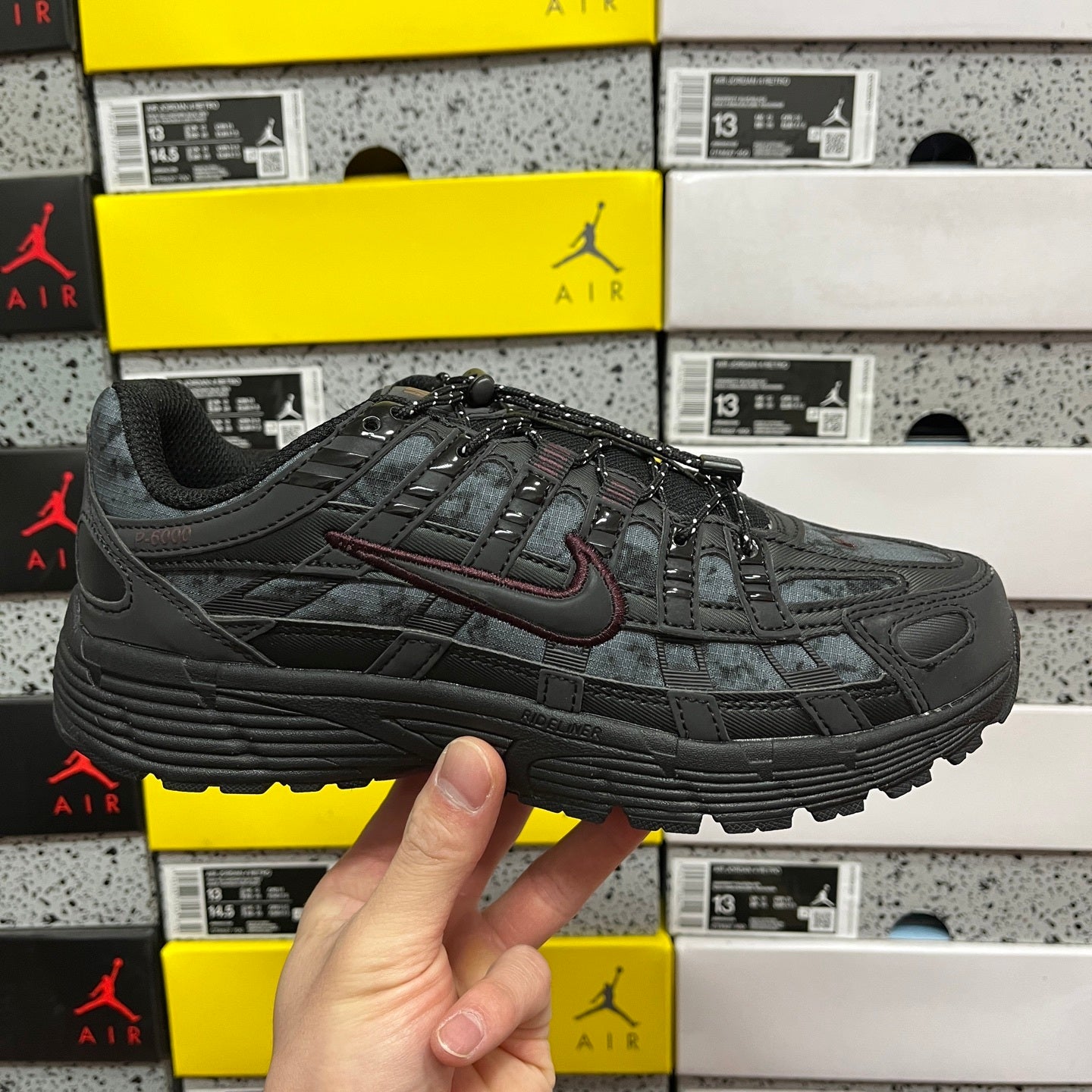 Nike P-6000 "Black Camo & Bordeaux"
