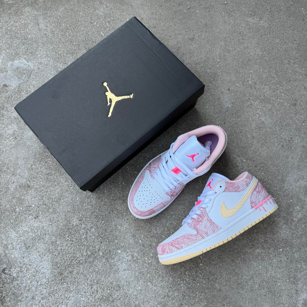Air Jordan 1 Low SE GS "Paint Drip"
