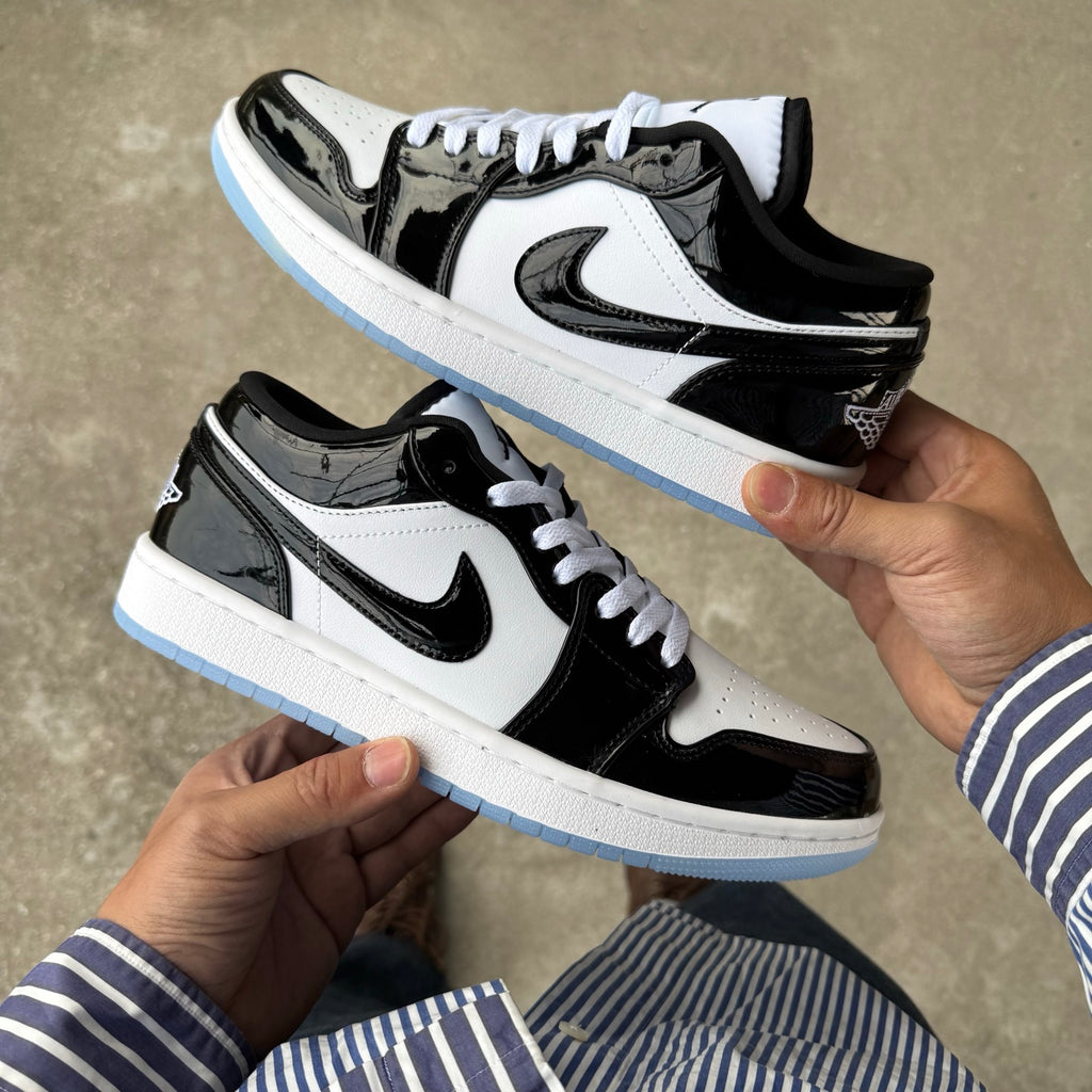 Air Jordan 1 Low "Black White Patent"