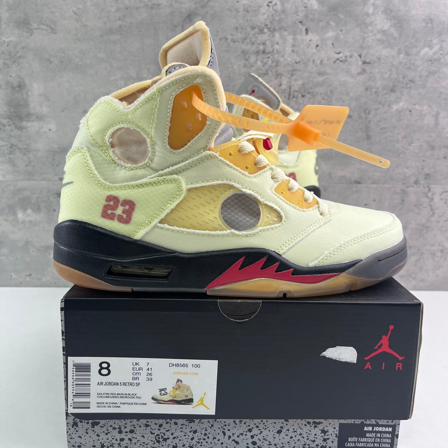Air Jordan 5 x Off-White "Sail"