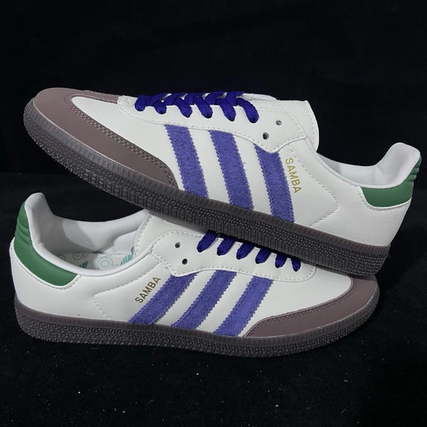 Adidas Samba OG “Cloud White / Collegiate blue/ Dark Green”