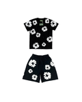 Conjunto Verão Denim Tears Floral Black