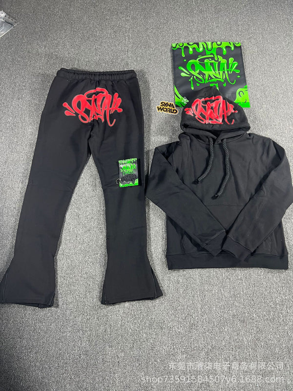 Conjunto Moletom SYNA "Flare Black/Red"