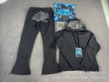 Conjunto Moletom SYNA "Flare Black/White Outline"