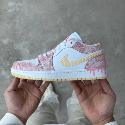 Air Jordan 1 Low SE GS "Paint Drip"