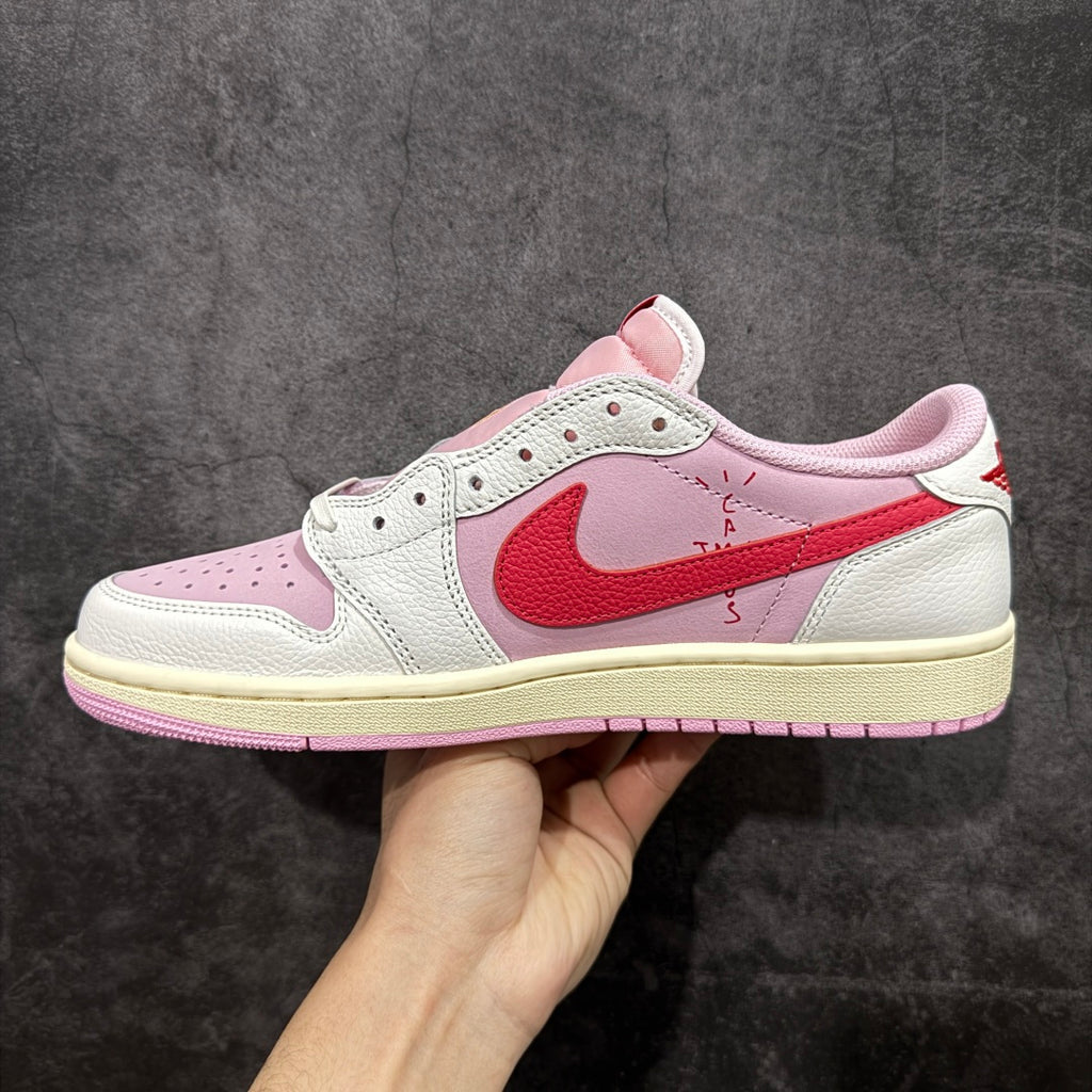 Travis Scott x Air Jordan 1 Low "shy pink"