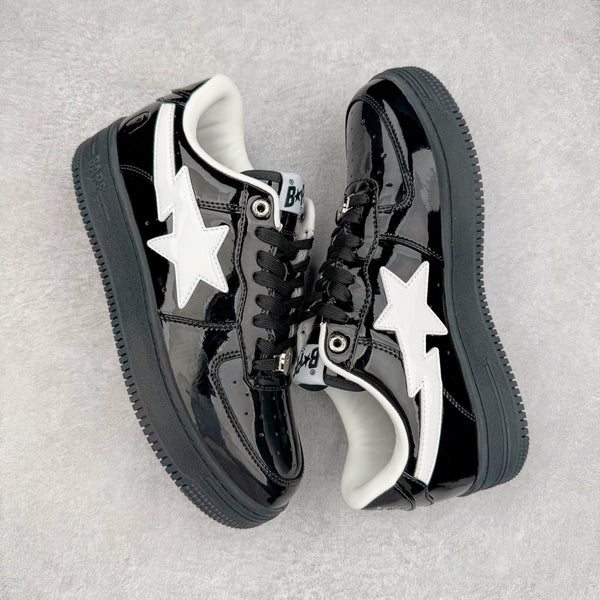 BAPE STA Patent Low "Black & White"