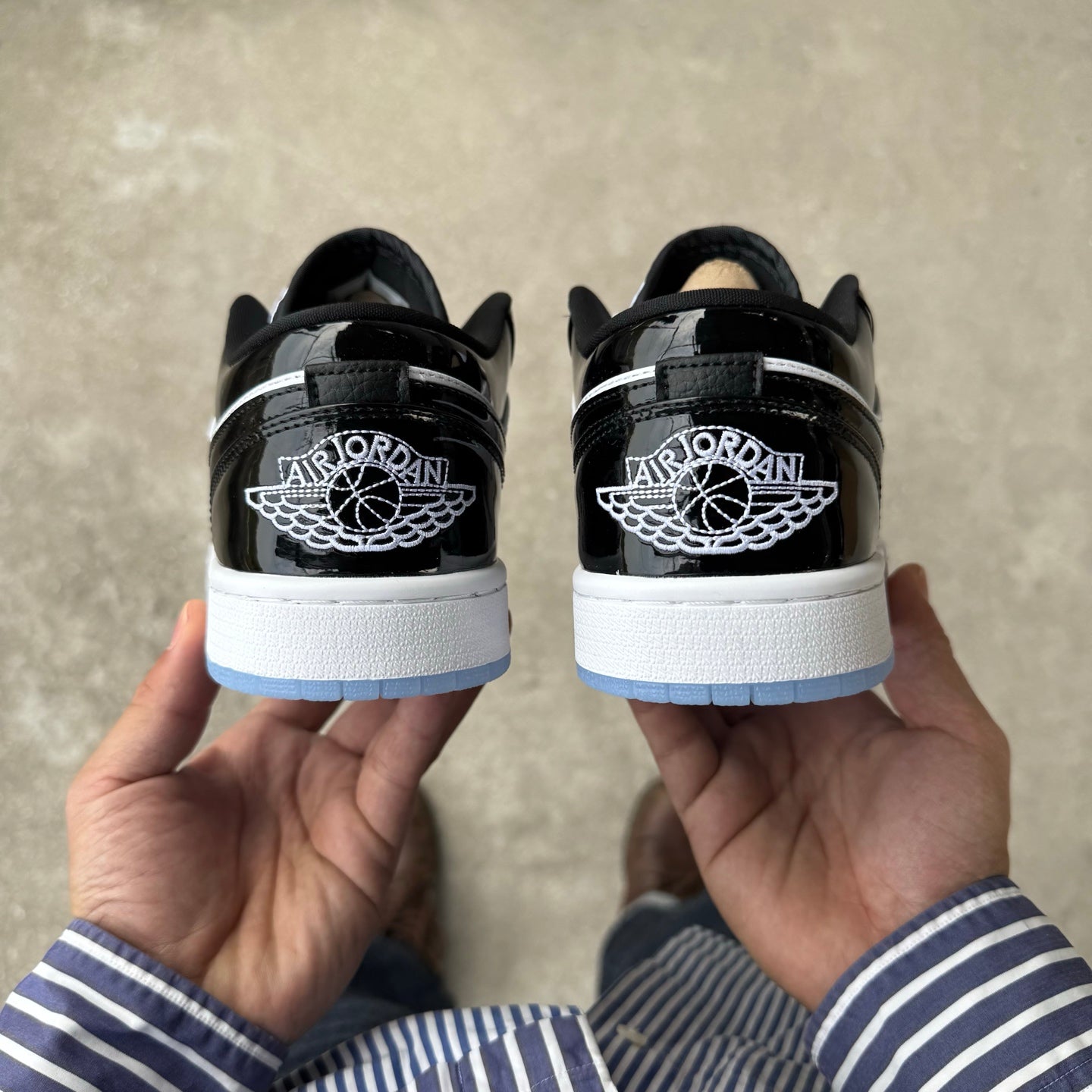 Air Jordan 1 Low "Black White Patent"