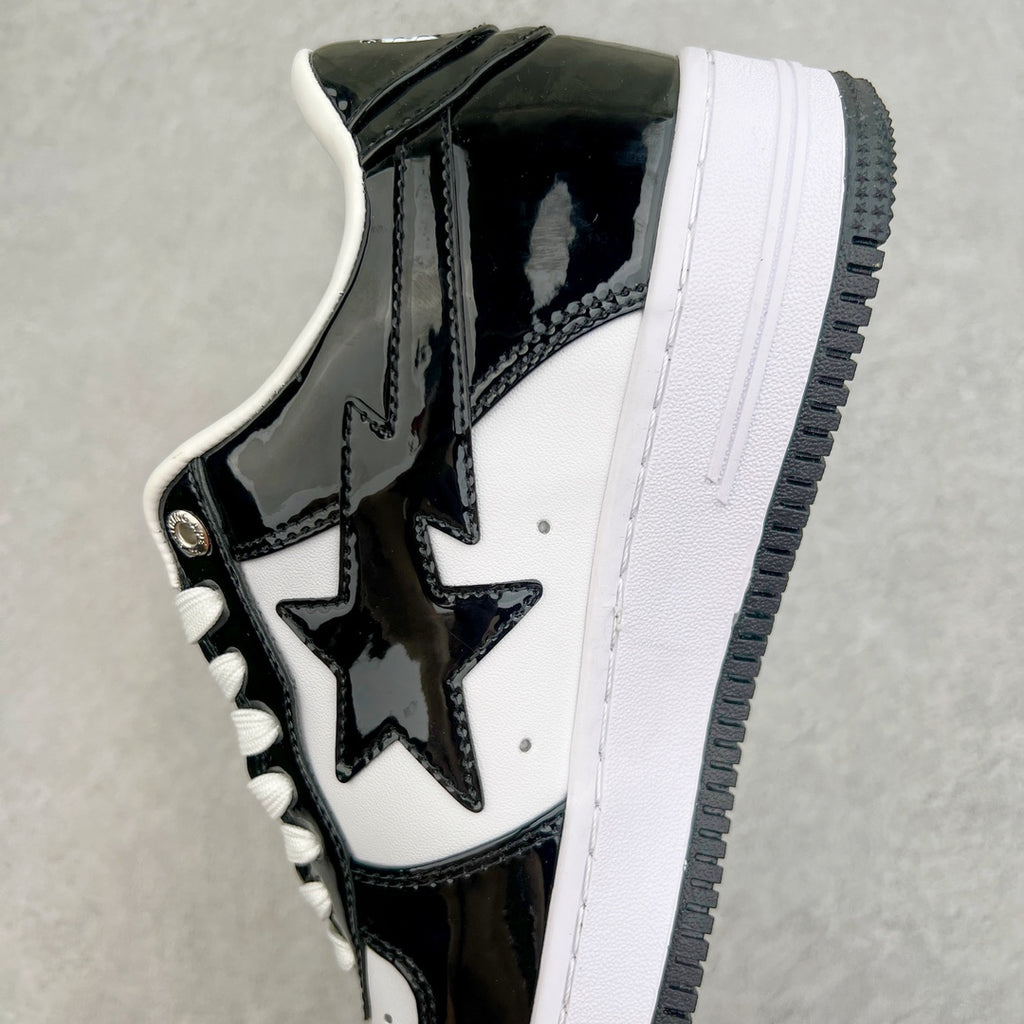 BAPE STA Patent Low "Black & White Reverse"