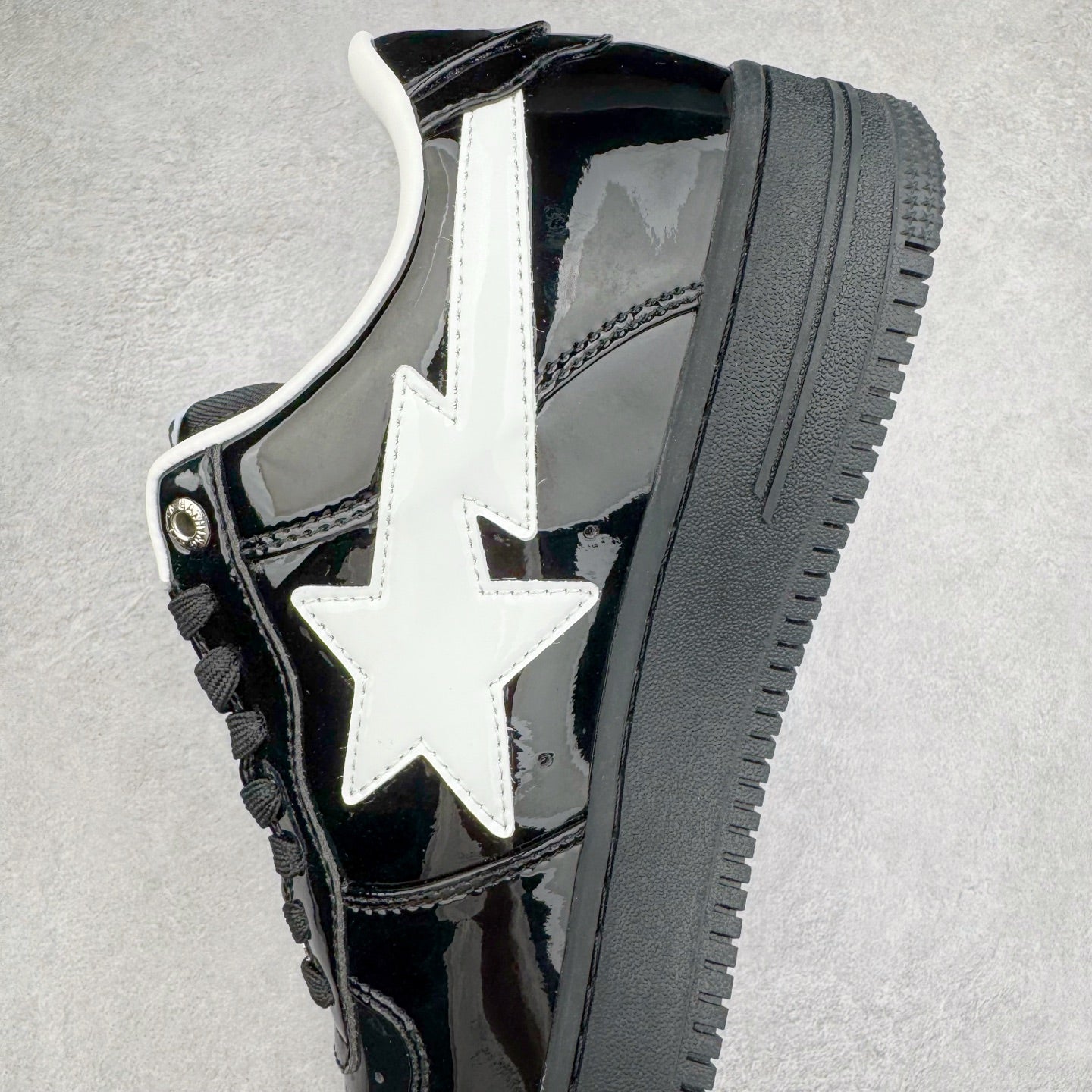BAPE STA Low Black Patent Leather