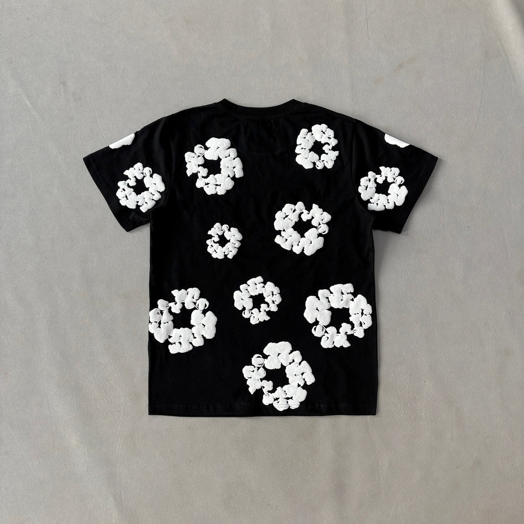 Conjunto Verão Denim Tears Floral Black