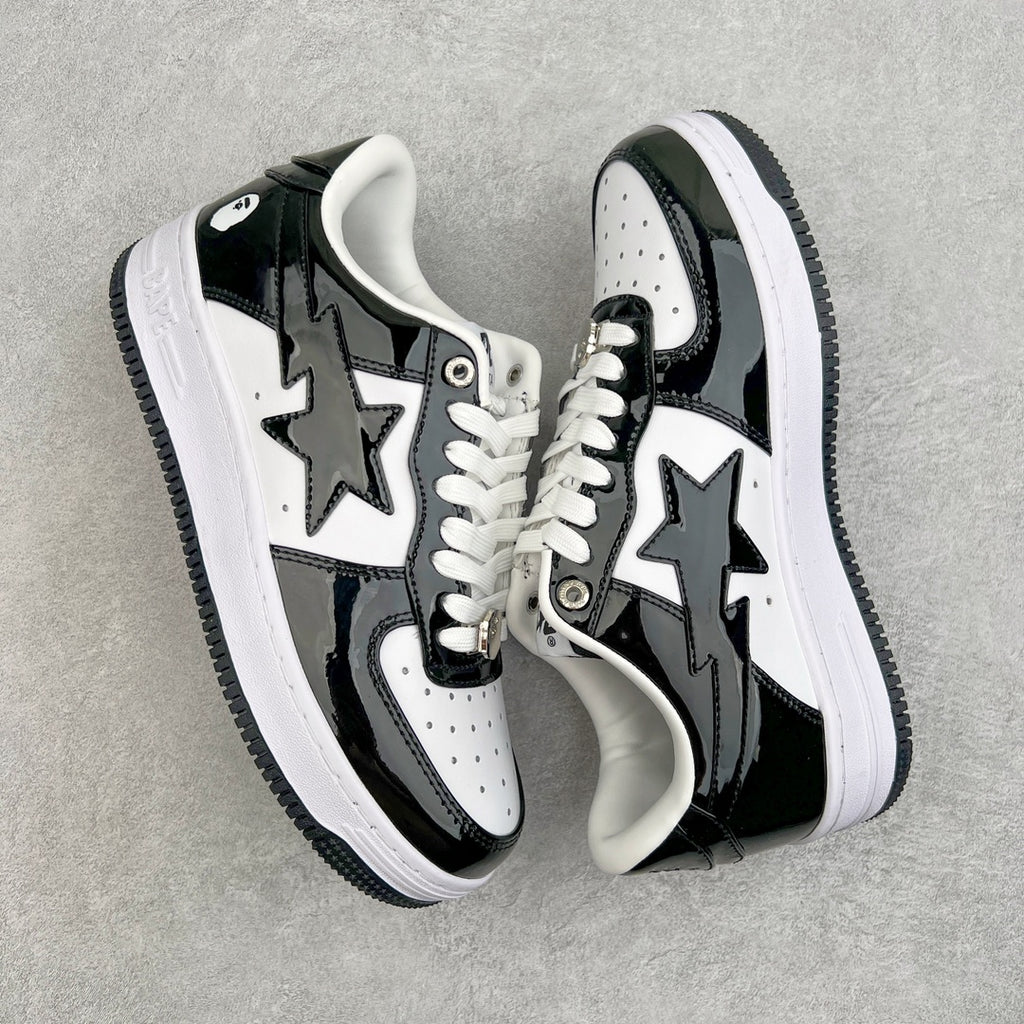BAPE STA Patent Low "Black & White Reverse"