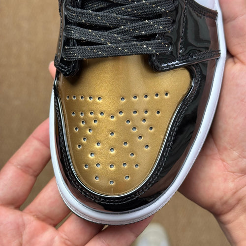 Air Jordan 1 Low "Black Metallic Gold"