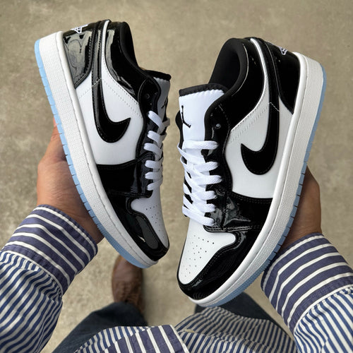 Air Jordan 1 Low "Black White Patent"