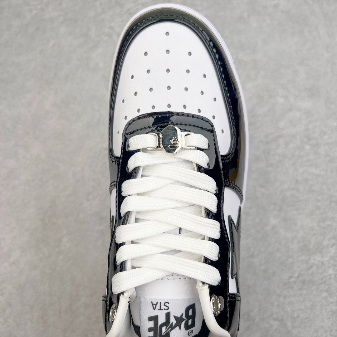 BAPE STA Patent Low "Black & White Reverse"