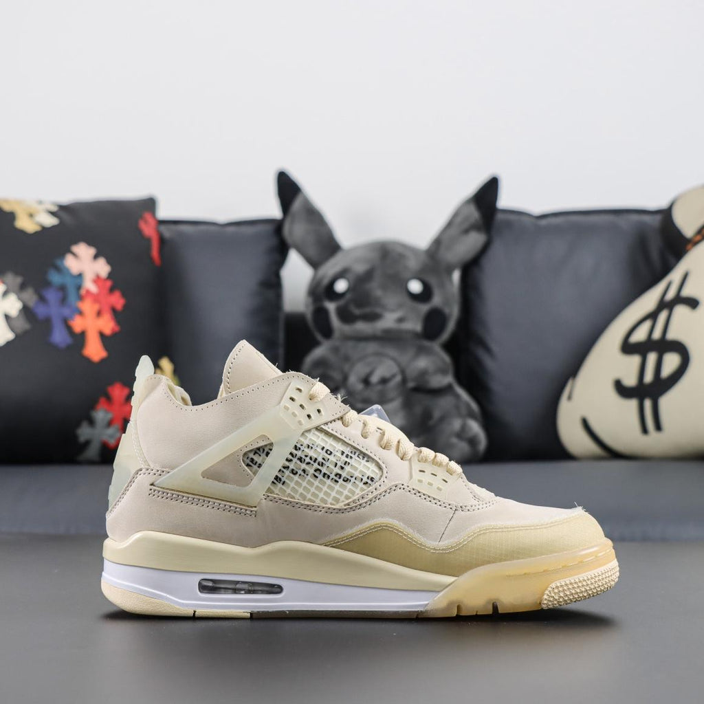 Air Jordan 4 Retro x Off-White "Sail"
