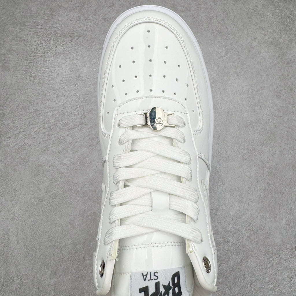 BAPE STA Patent Low "Triple White"
