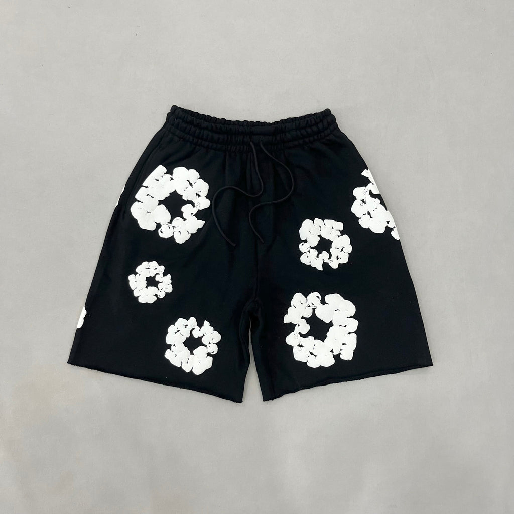Conjunto Verão Denim Tears Floral Black
