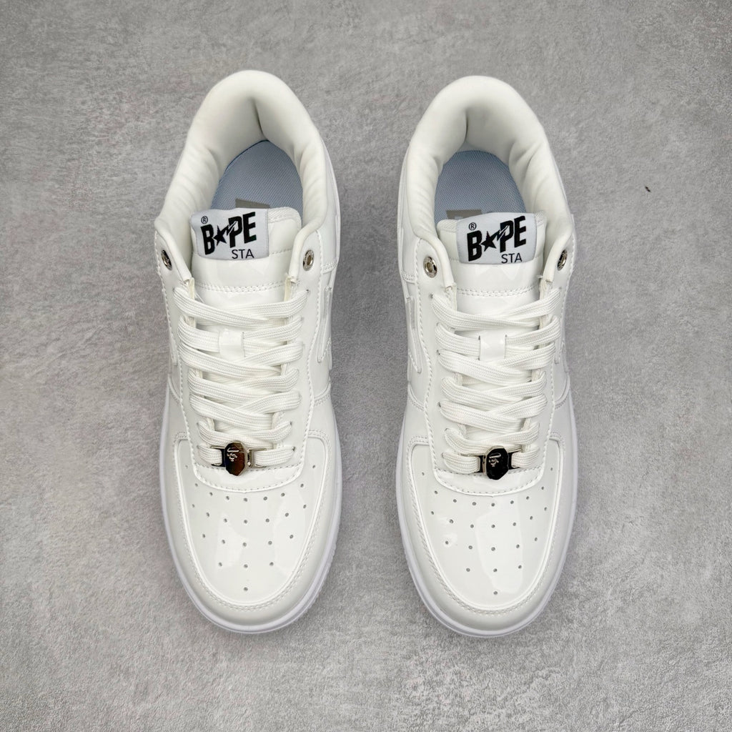BAPE STA Patent Low "Triple White"