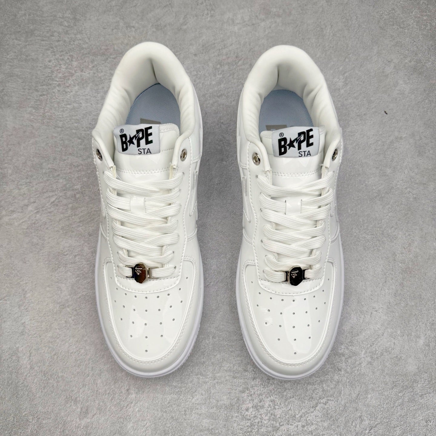 BAPE STA Patent Low "Triple White"